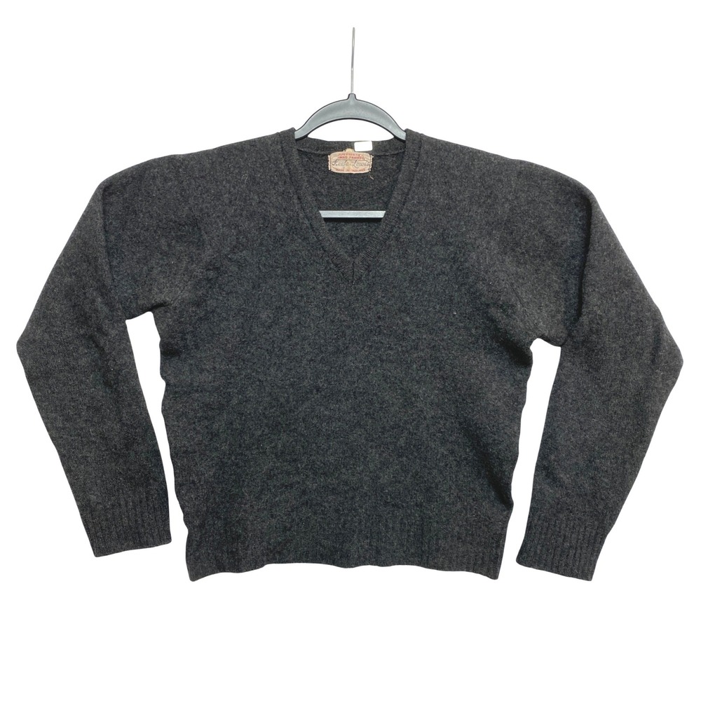 Keefe & Lewis Pure Virgin Wool Sweater Womens Size S Gray Made in England